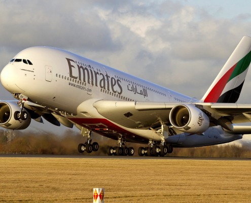 Avión de Emirates