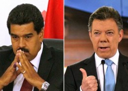 Nicolas Maduro y Juan Manuel Santos