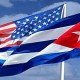 Banderas de Cuba y Estados Unidos