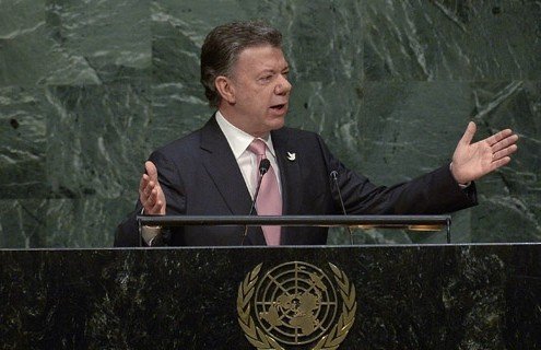 Juan Manuel Santos en la ONU