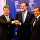 Santos, Rajoy y Umala