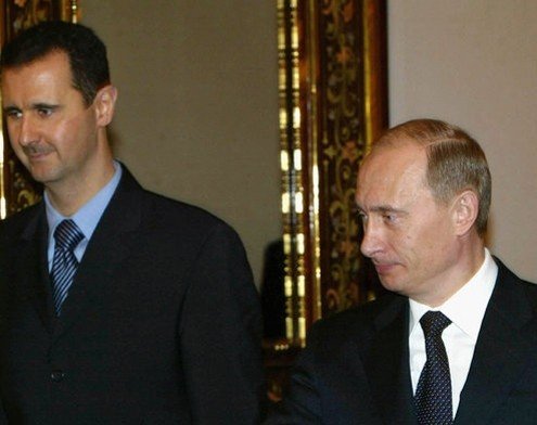 Bashar Al Assad y Vladimir Putin