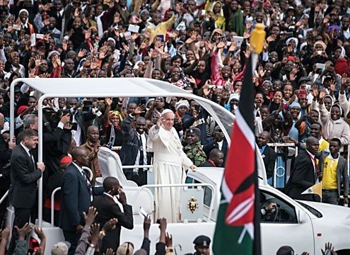 Papa en Kenya