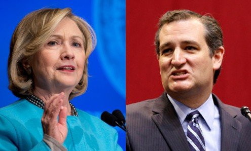Clinton y Cruz