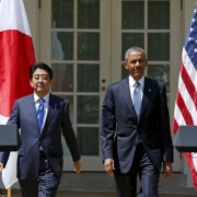 U.S. President Barack Obama and Japanese Prime Minister Shinzo Abe